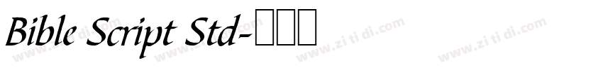 Bible Script Std字体转换